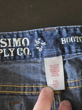 Vtg Mossimo Supply Co. Bootcut Jeans | Size 11L | Mid-Rise Dark Wash